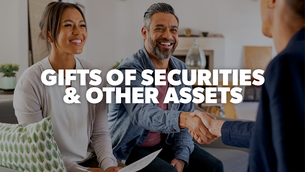 Gifts of securities & other assets